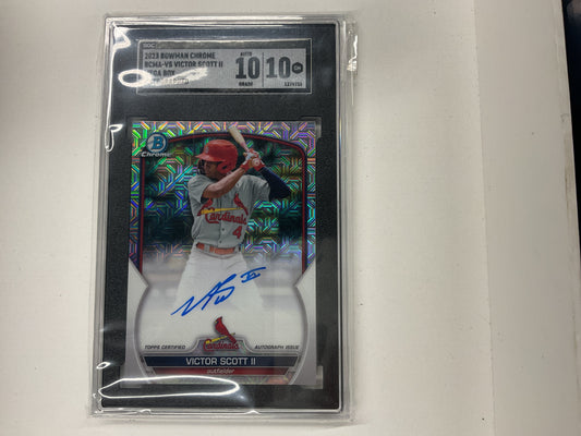2023 Bowman Chrome Mega Victor Scott Auto
