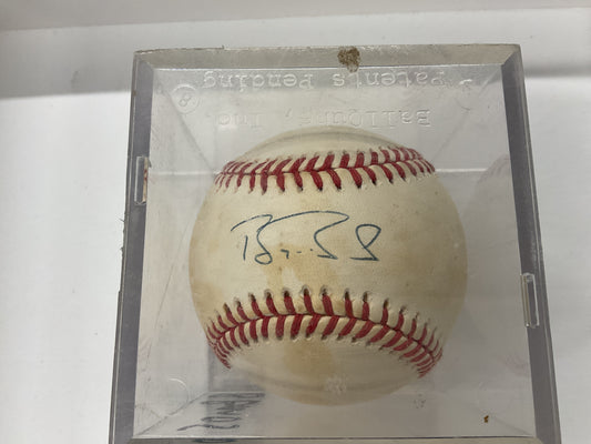 Autographed Barry Bonds ball JSA