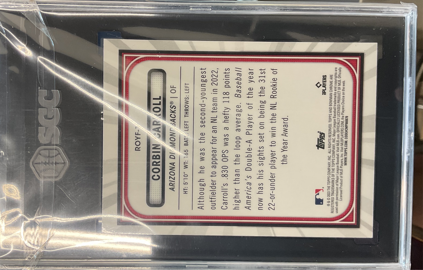 2023 Bowman Corbin Carrol #ROY-1