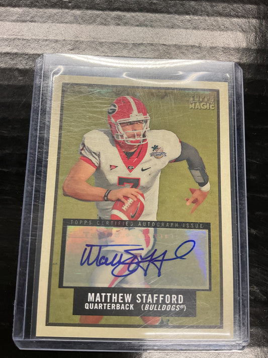 2009 Topps Magic Matthew Stafford Rc Auto
