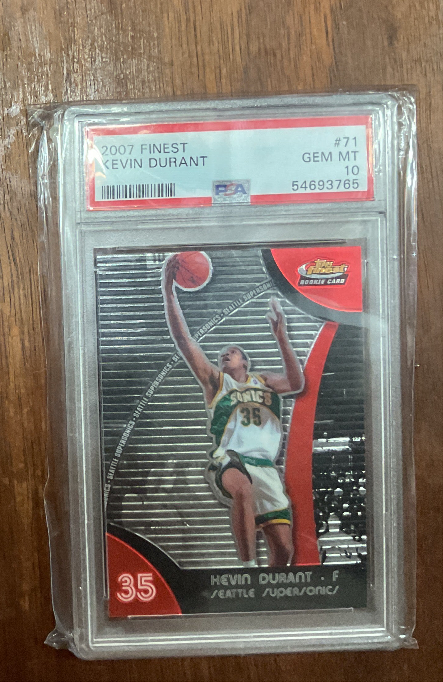 2007 Finest Kevin Durant rc