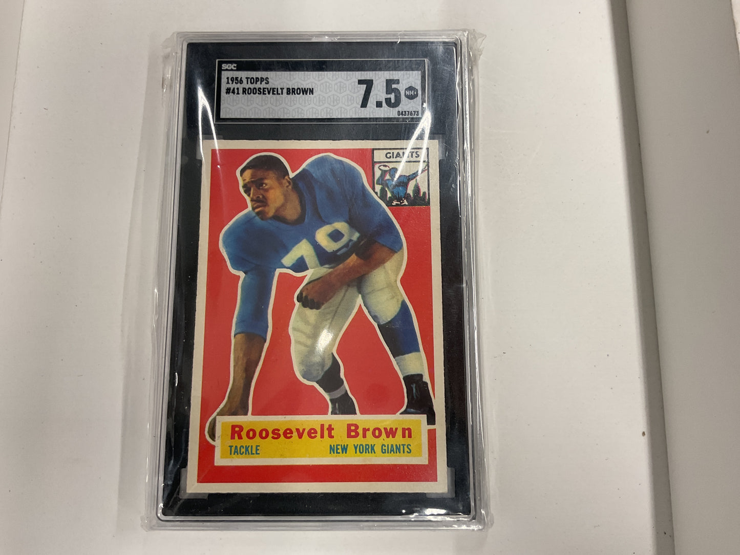 1956 Topps Roosevelt Brown rc SGC 7.5