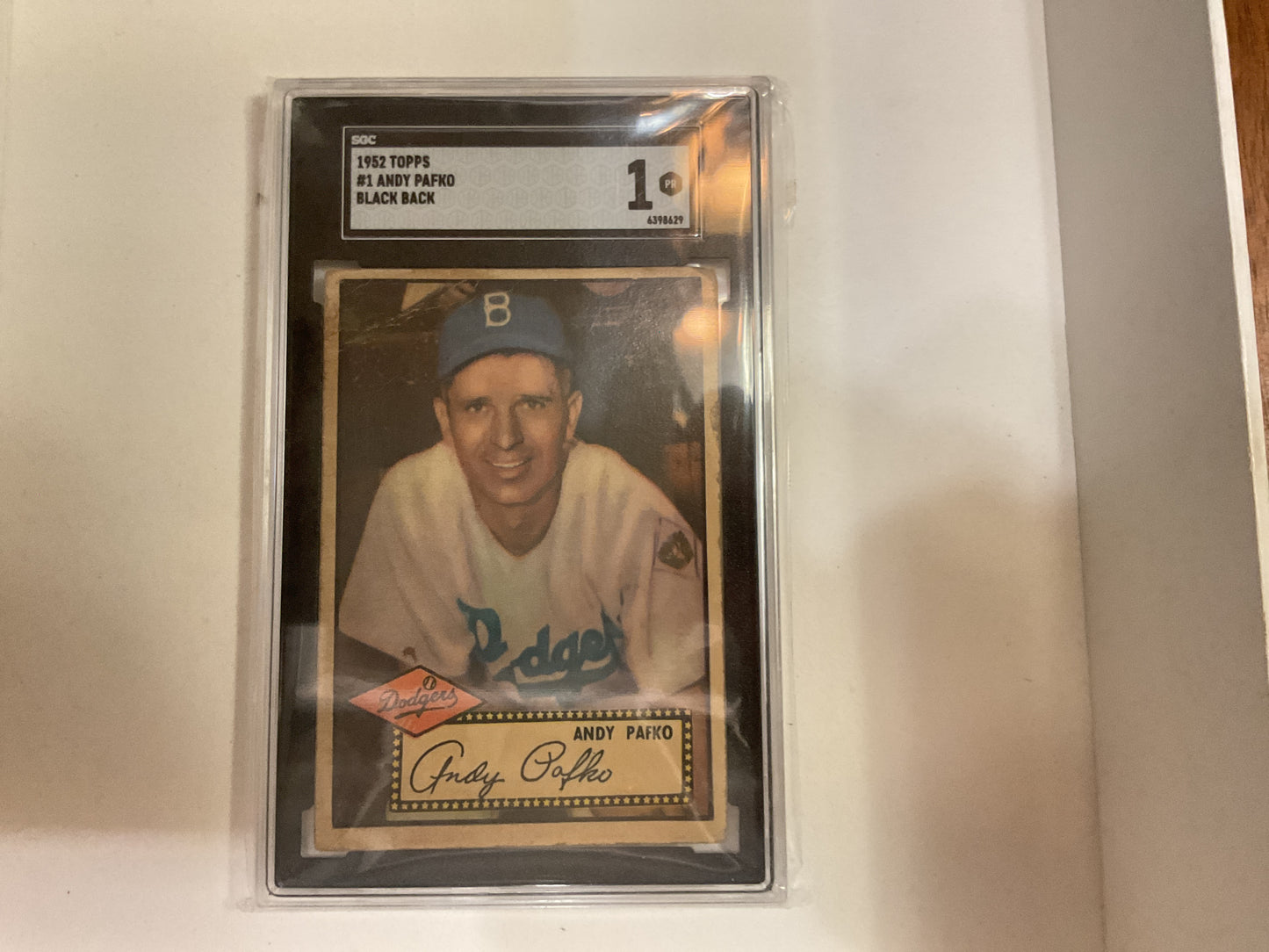 1952 Topps Andy Pafko SGC1