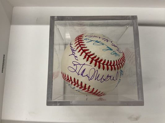 HOF autographed baseball 15 signatures