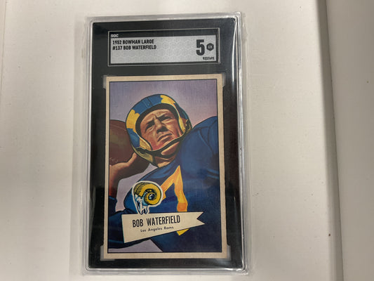 1952 Bowman Bob Waterfield SGC 5