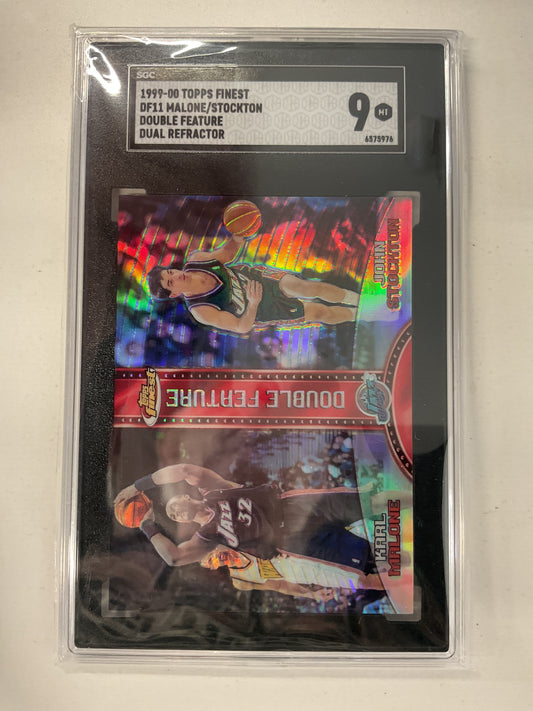 1999/00 Finest KMalone/Stockton Refractor