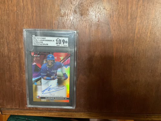 2021 Finest Vladimir Guerrero Gold Refractor Auto 6/50