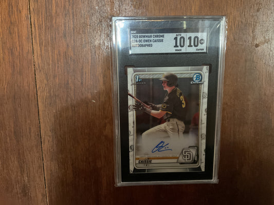 2020 Bowman Chrome Owen Cassie RC Auto