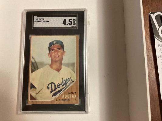 1962 Topps Sandy Koufax SGC 4.5