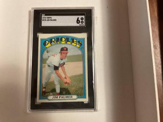 1972 Topps Jim Palmer SGC 6