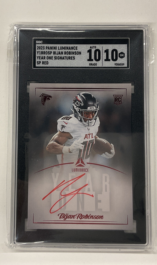 2023 LUMINANCE Bijan Robinson year one signature Red SP