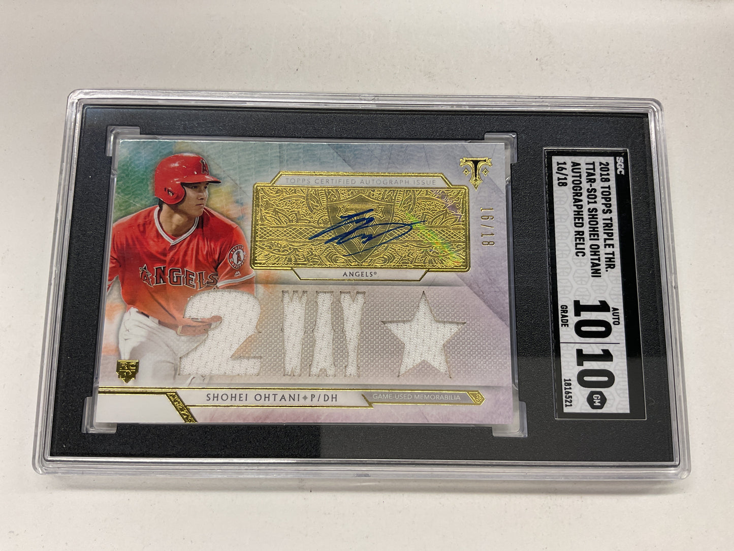 2018 Topps Triple Threads Shohei Ohtani Rc Auto