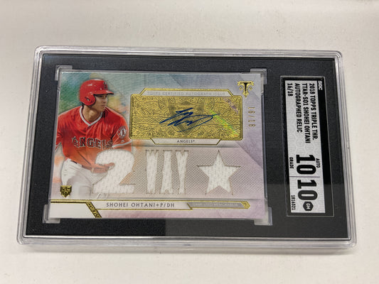 2018 Topps Triple Threads Shohei Ohtani Rc Auto