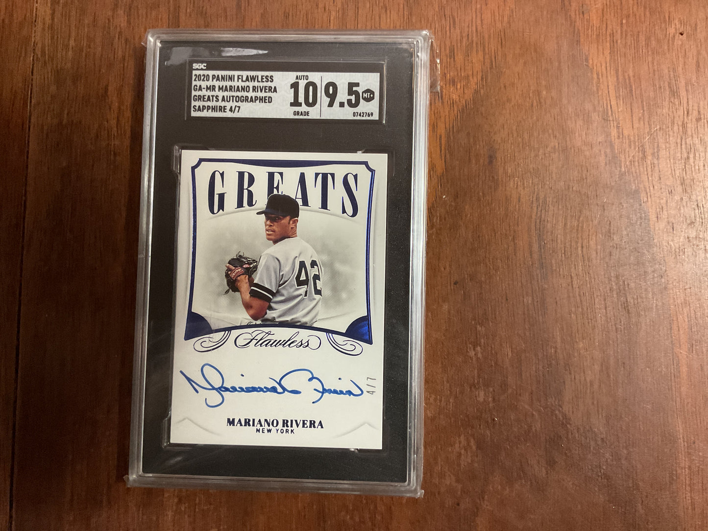 2020 Flawless Mariano Rivera Greats Sapphire Auto 4/7
