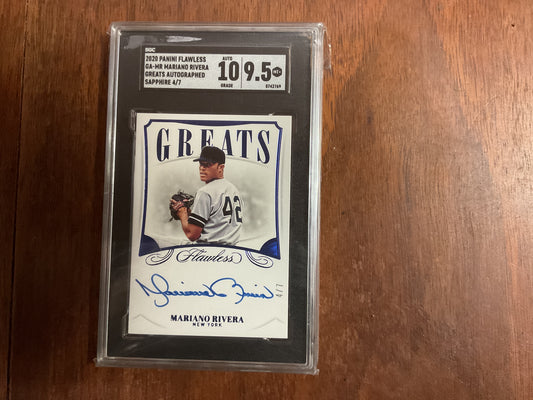 2020 Flawless Mariano Rivera Greats Sapphire Auto 4/7