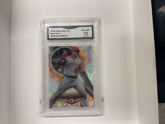 2018 Topps High Tek Mike Trout Pyroteknics /99