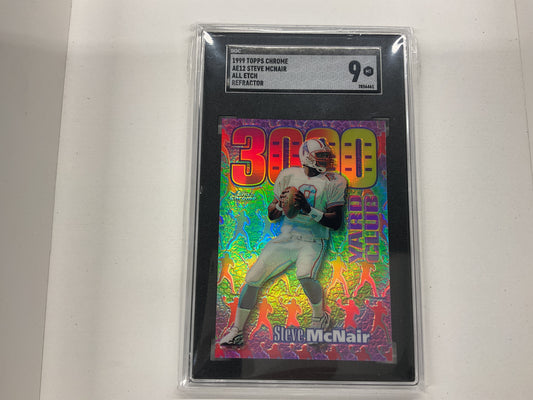 1999 Topps Chrome Steve McNair All Etch refractor #12