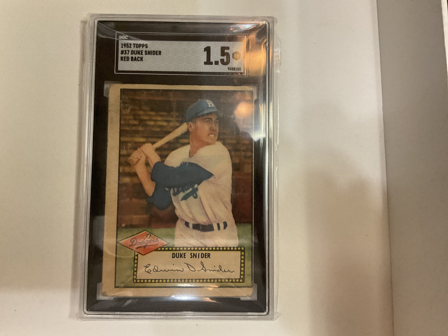1952 Topps Duke Snider SGC1.5