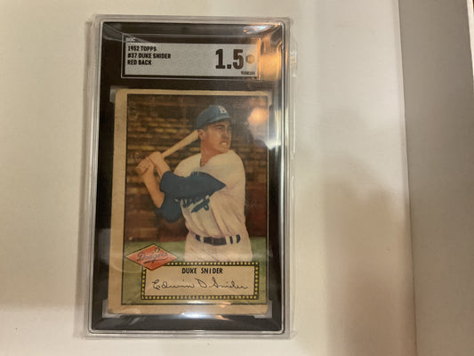 1952 Topps Duke Snider SGC1.5