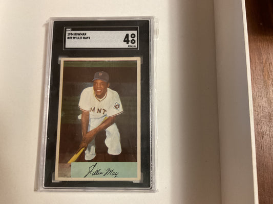 1954 Bowman Willie Mays SGC 4
