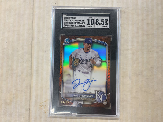 2025 Bowman Chrome Pros Jac Caglianone Rc Auto /25