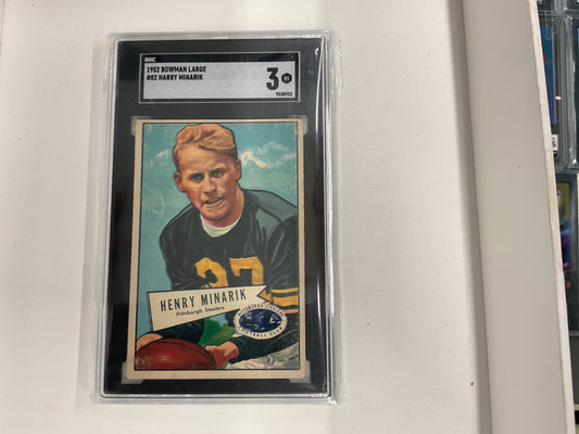 1952 Bowman Harry Minarik SGC 3