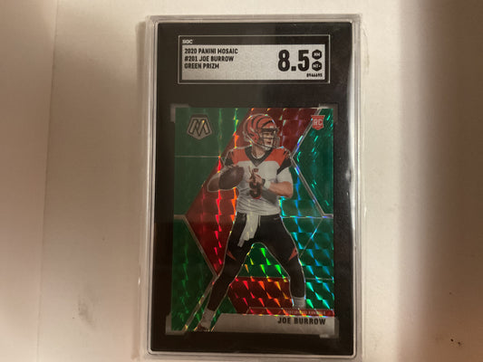2020 Mosaic Joe Burrow Green Prizm