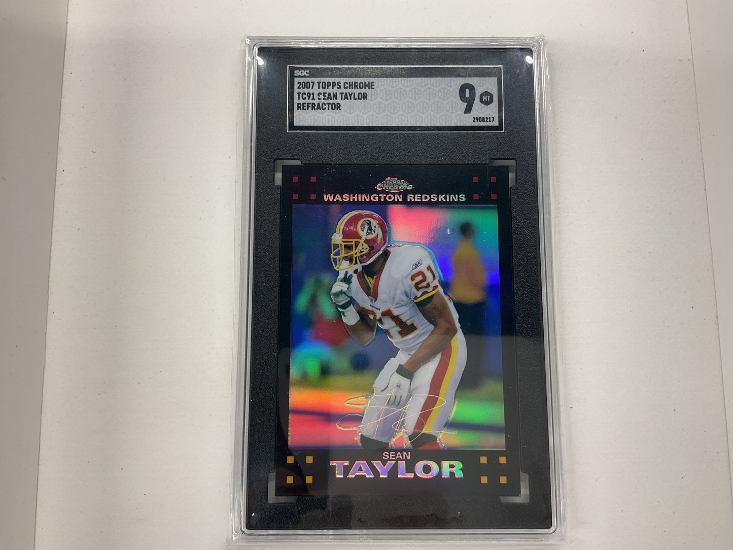 2007 Topps Chrome Sean Taylor refractor #91