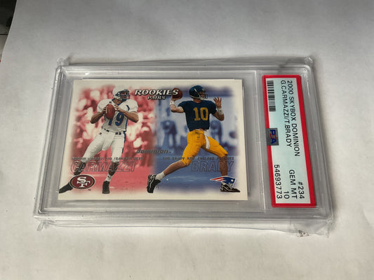 2000 Skybox	 Dominion Tom Brady rc