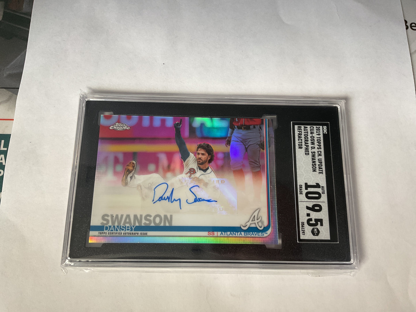 2019 Topps Chrome Update Dansby Swanson Ref Auto