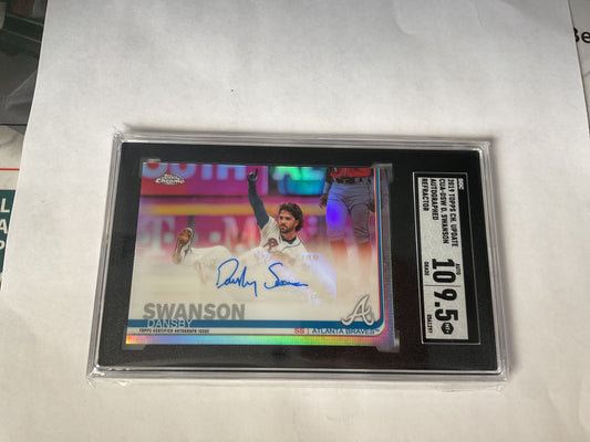 2019 Topps Chrome Update Dansby Swanson Ref Auto