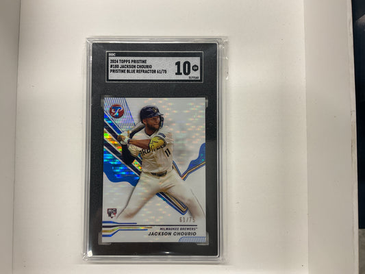 2024 Pristine Jackson Chourio Blue refractor /75