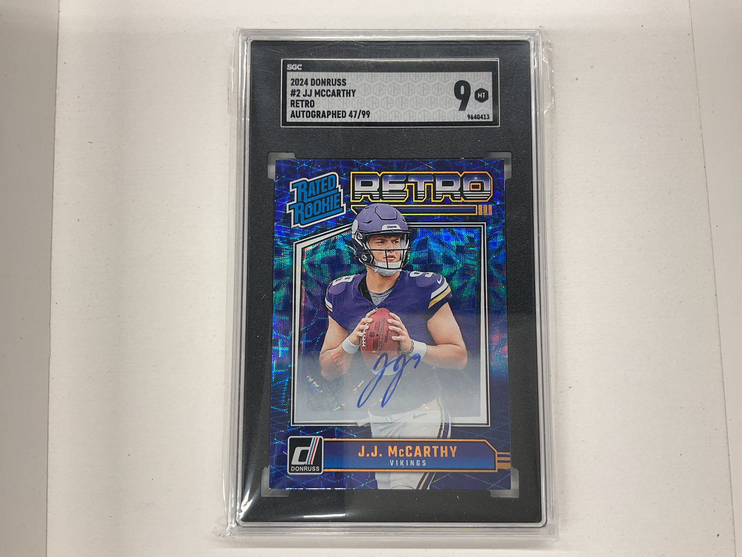 2024 Donruss JJ McCarthy Retro Auto #2   /99