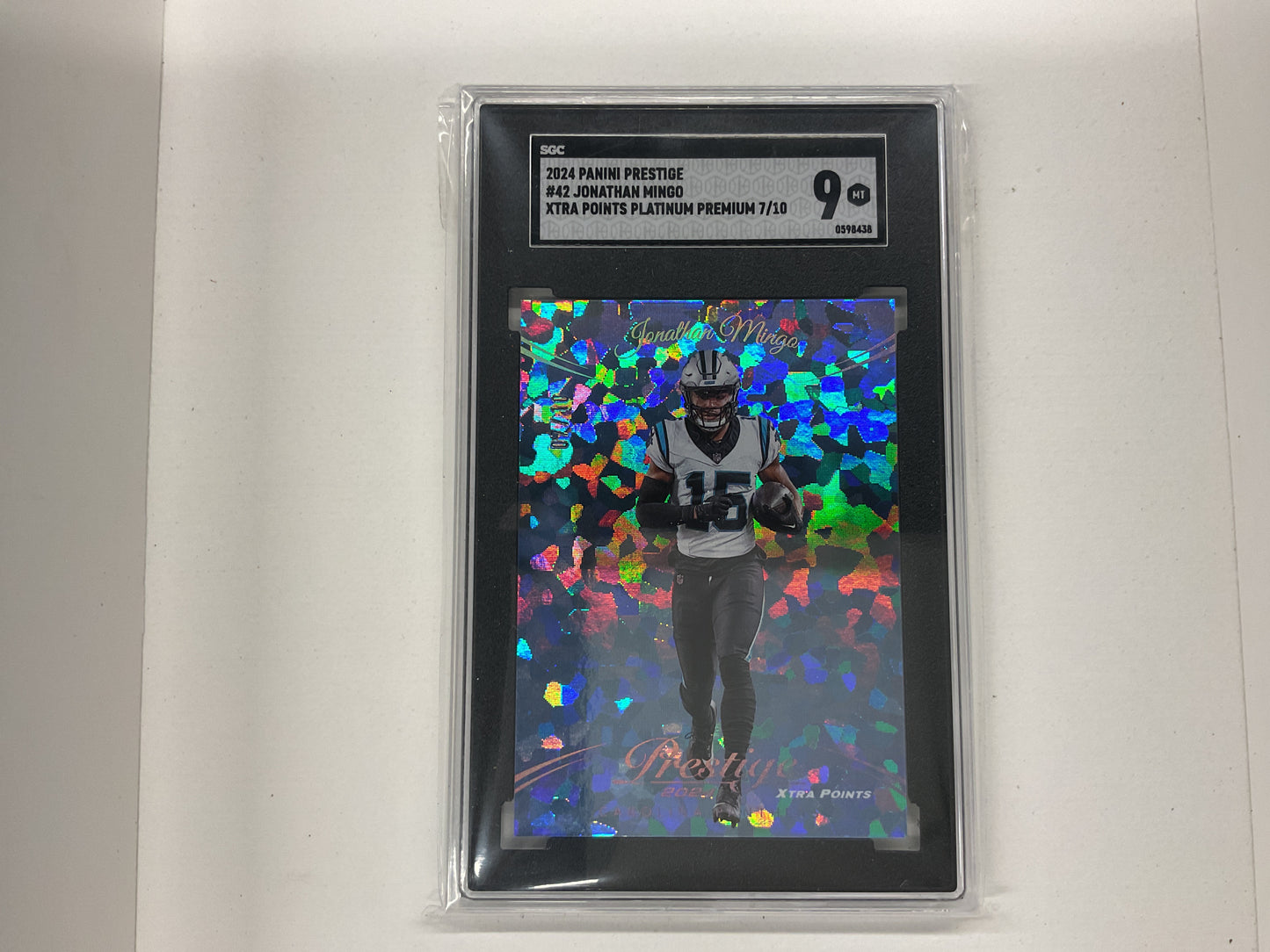 2024 Prestige Jonathan Mingo xtra Platinum premium #42.  7/10