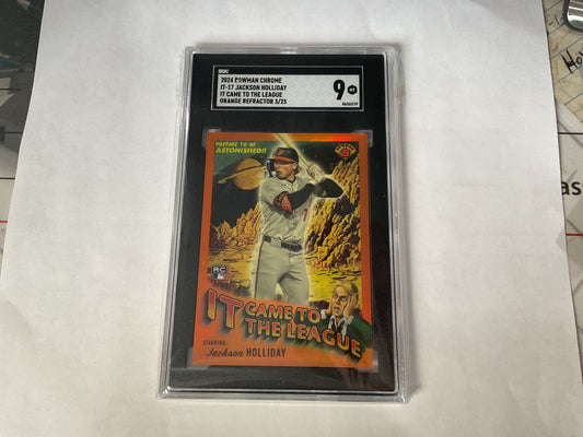 2024 Bowman Chrome Jackson Holliday it came to the league orange