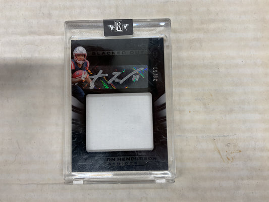 2025 Black Treveyon Henderson Au/Patch rc /50