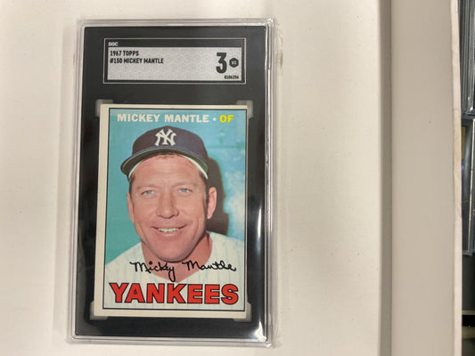 1967 Topps Mickey Mantle SGC 3