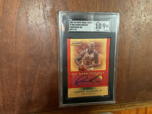2007/08 Topps Trademark Moves Dennis Rodman INK