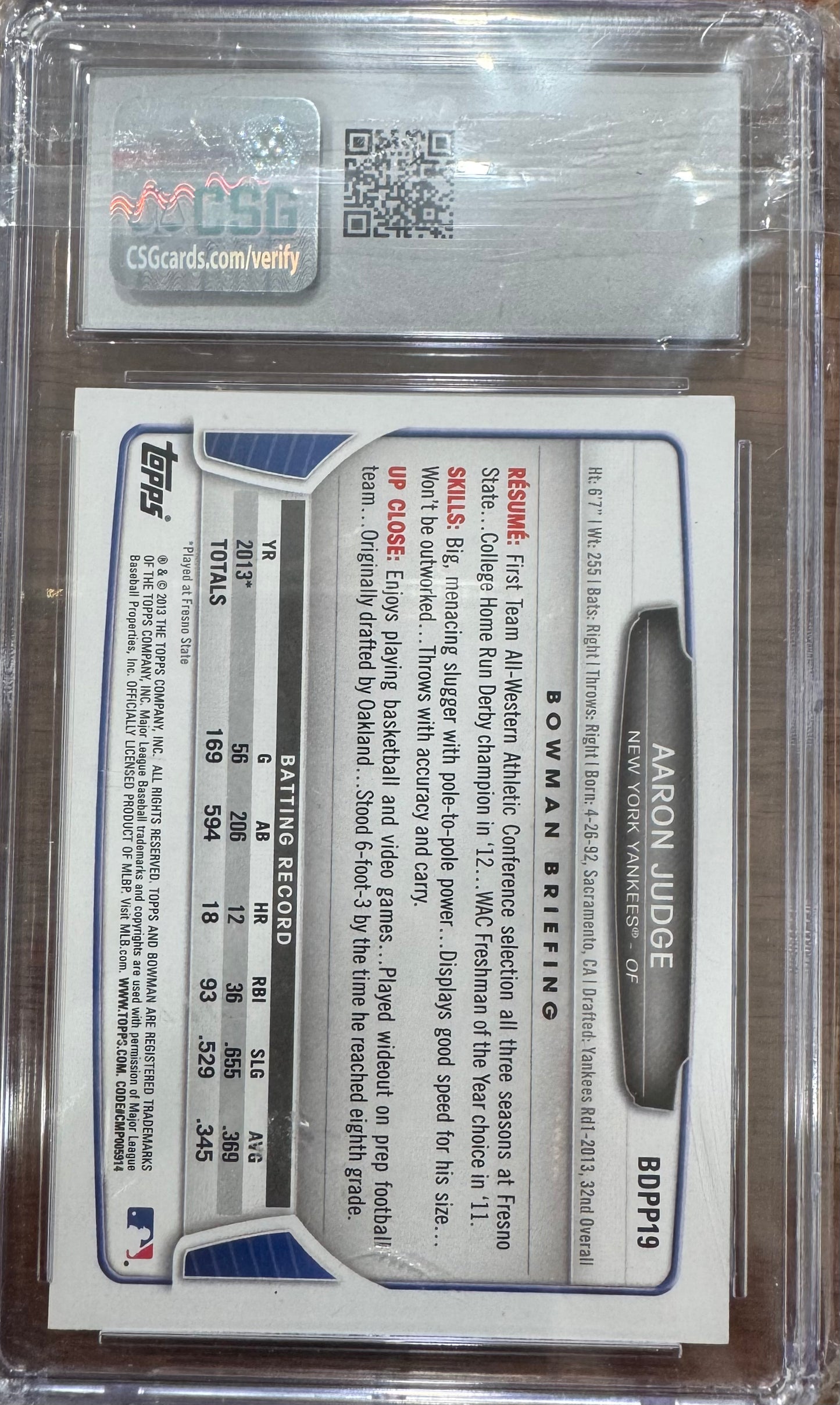 2013 Bowman Aaron Judge - BDPP19