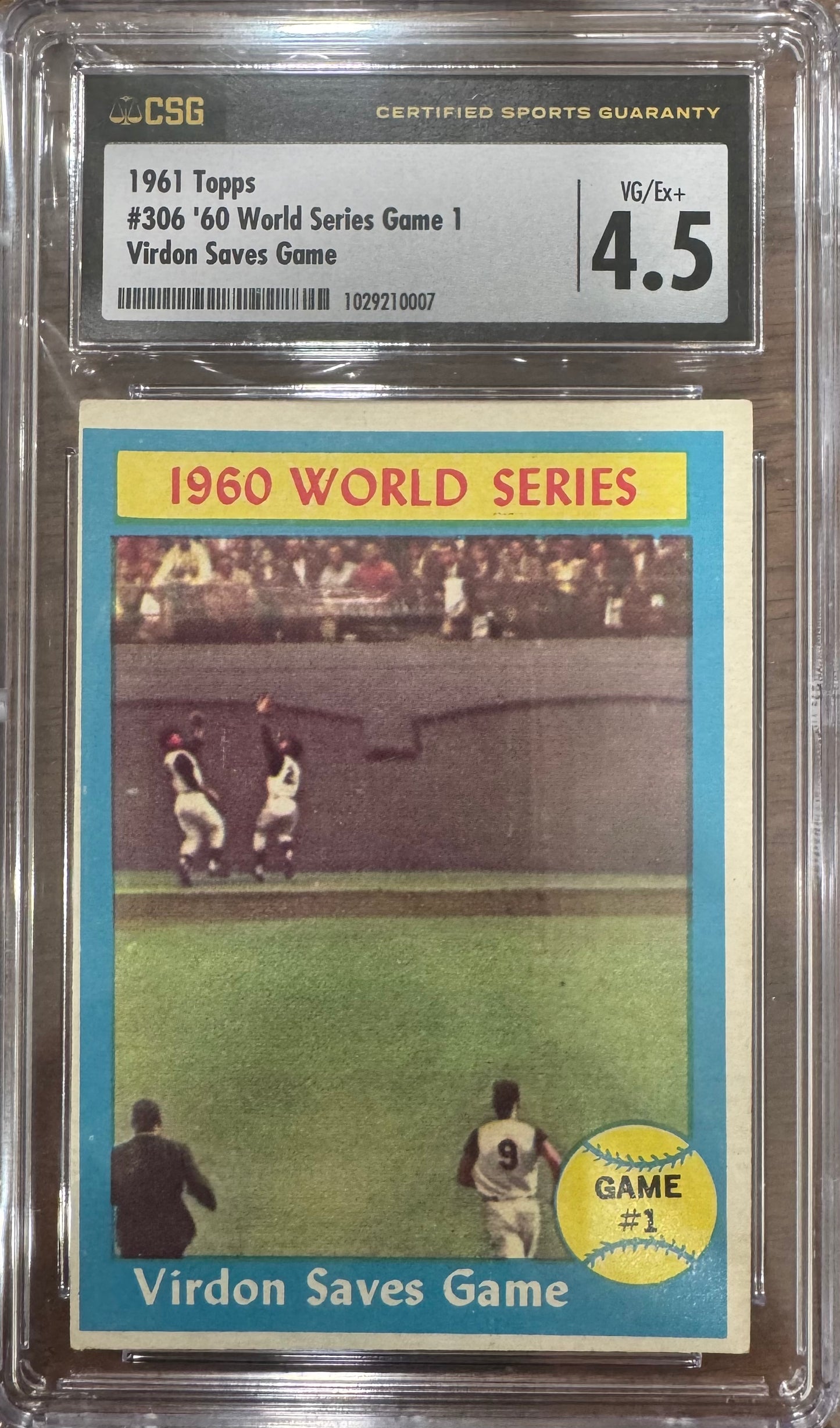 1961 Topps Virdon Saves Game #306
