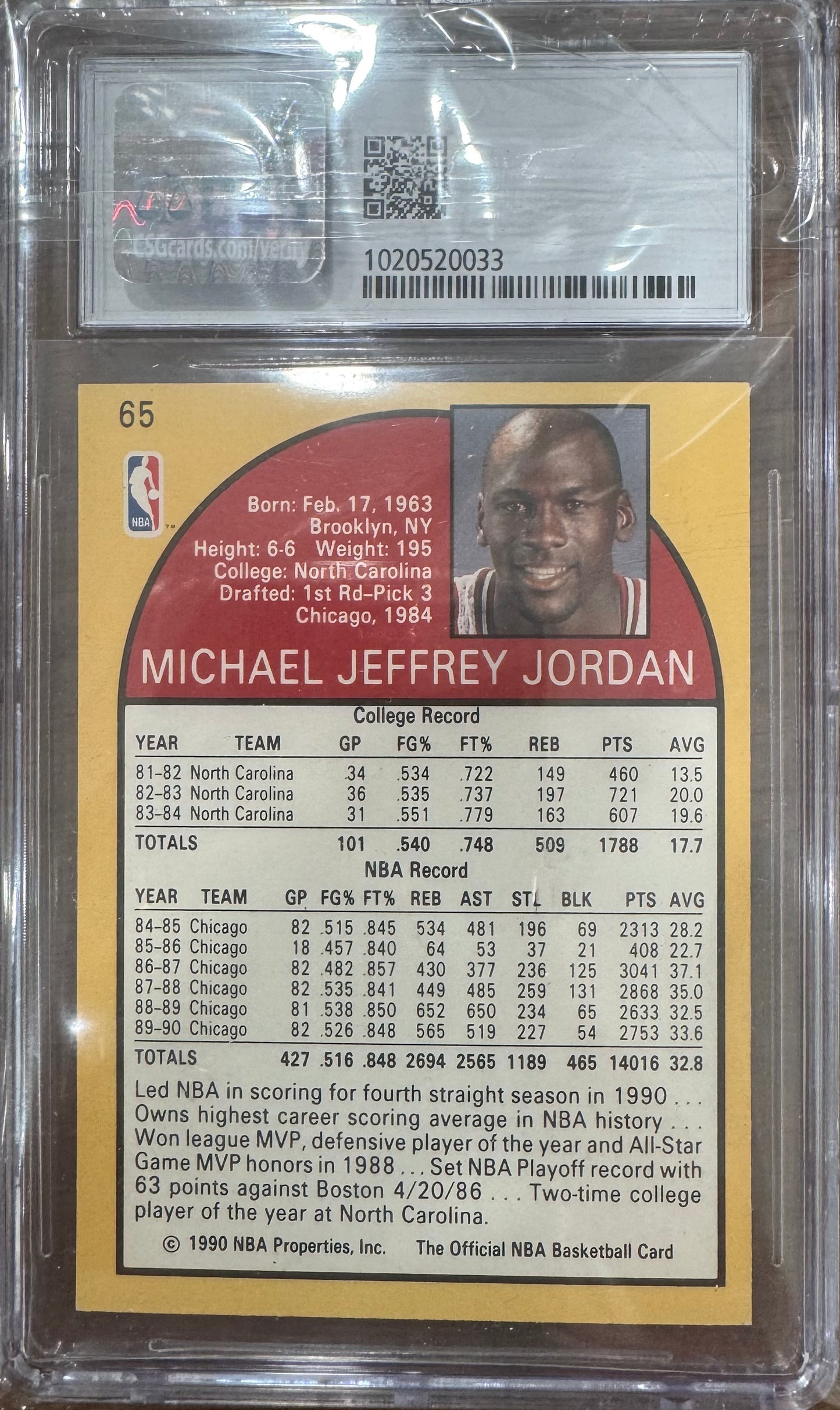 1990-91 Hoops Michael Jordan #65