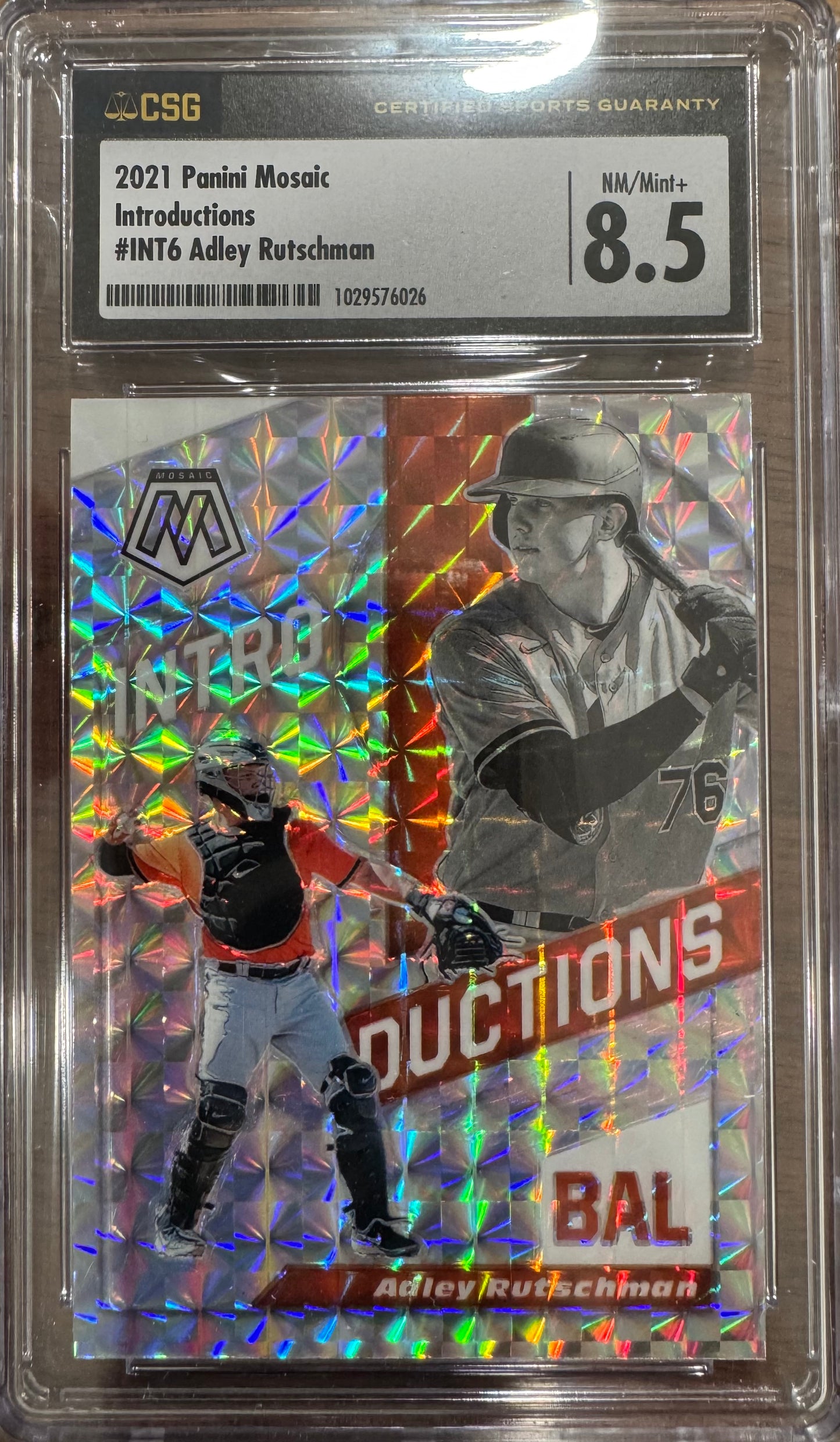 2021 Panini Mosaic Adley Rutschman #INT6