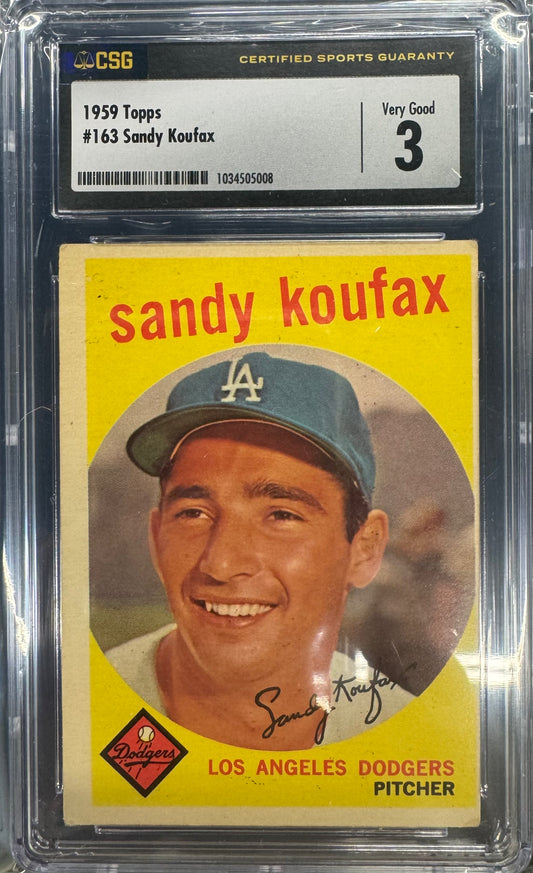 1959 Topps Sandy Koufax #163