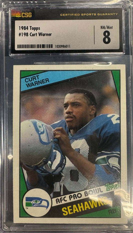 1984 Topps Curt Warner #198