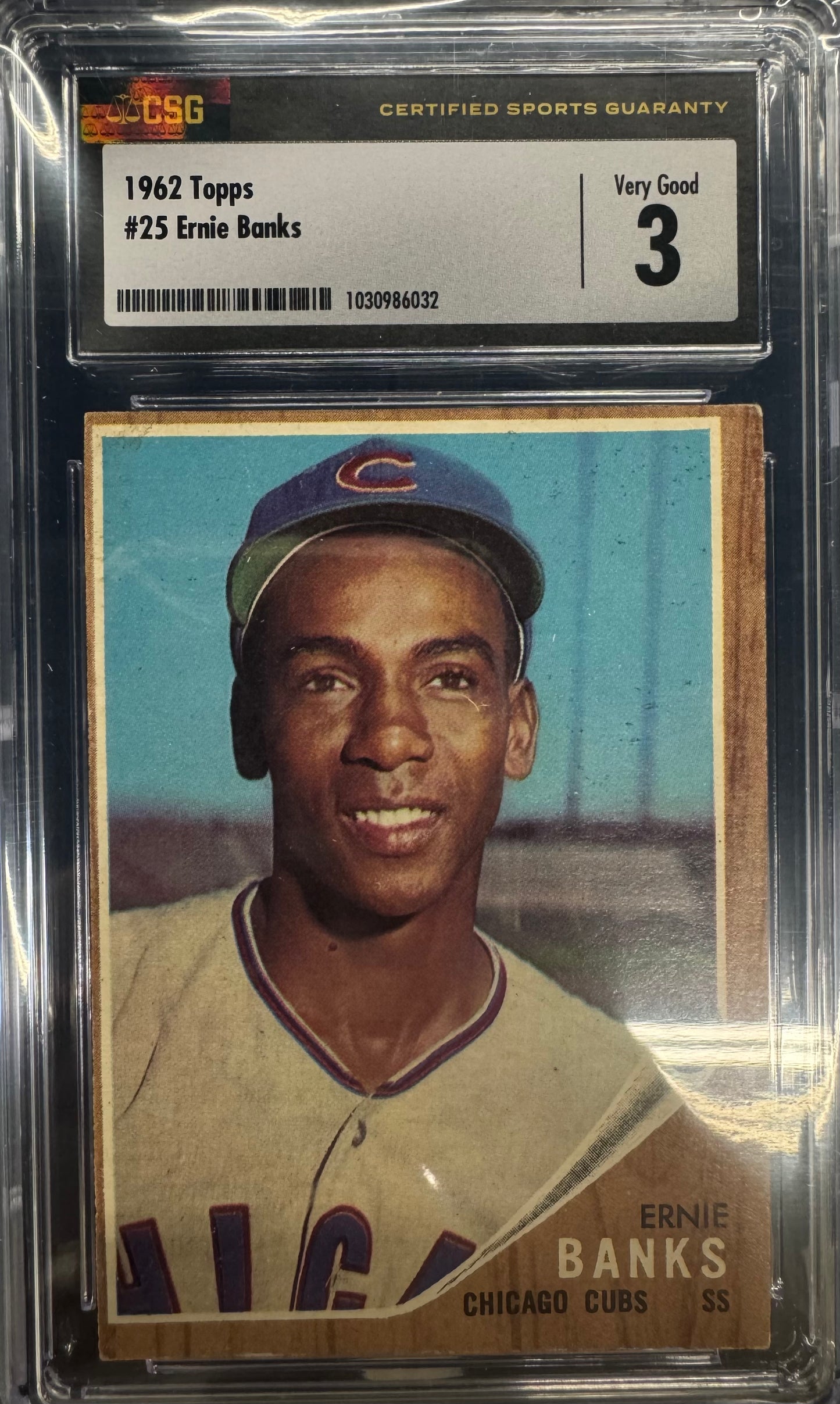 1962 Topps Ernie Banks #25