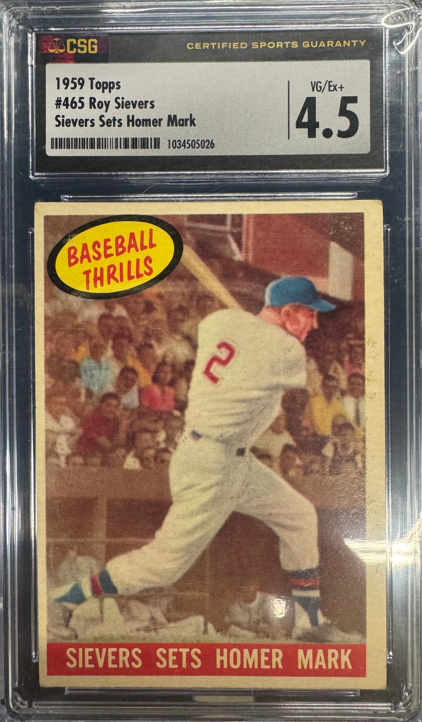 1959 Topps Roy Sievers #465
