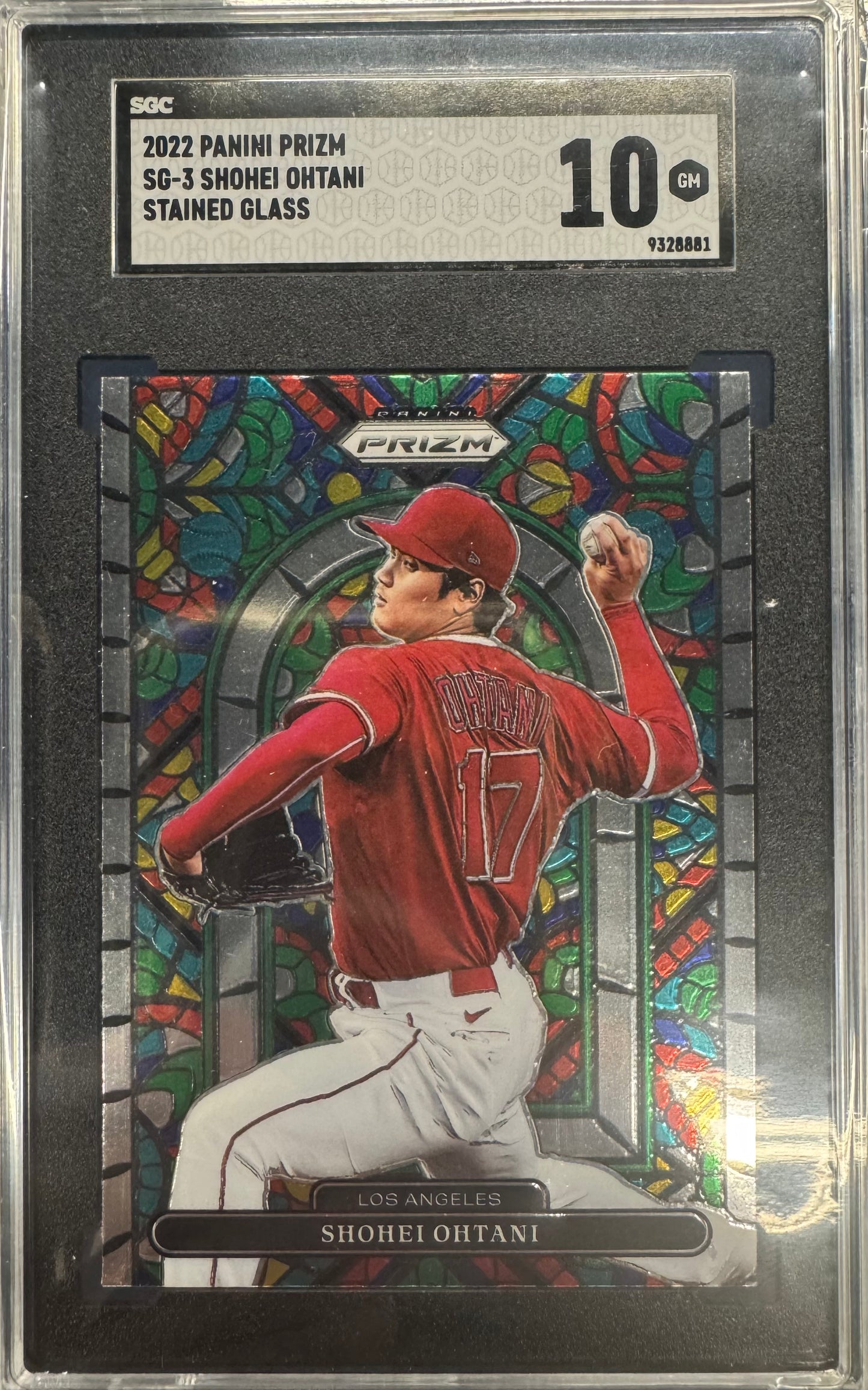 2022 Panini Prizm Shohei Ohtani SG-3 Stained Glass