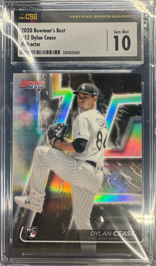 2020 Bowman's Best Dylan Cease #52 Refractor