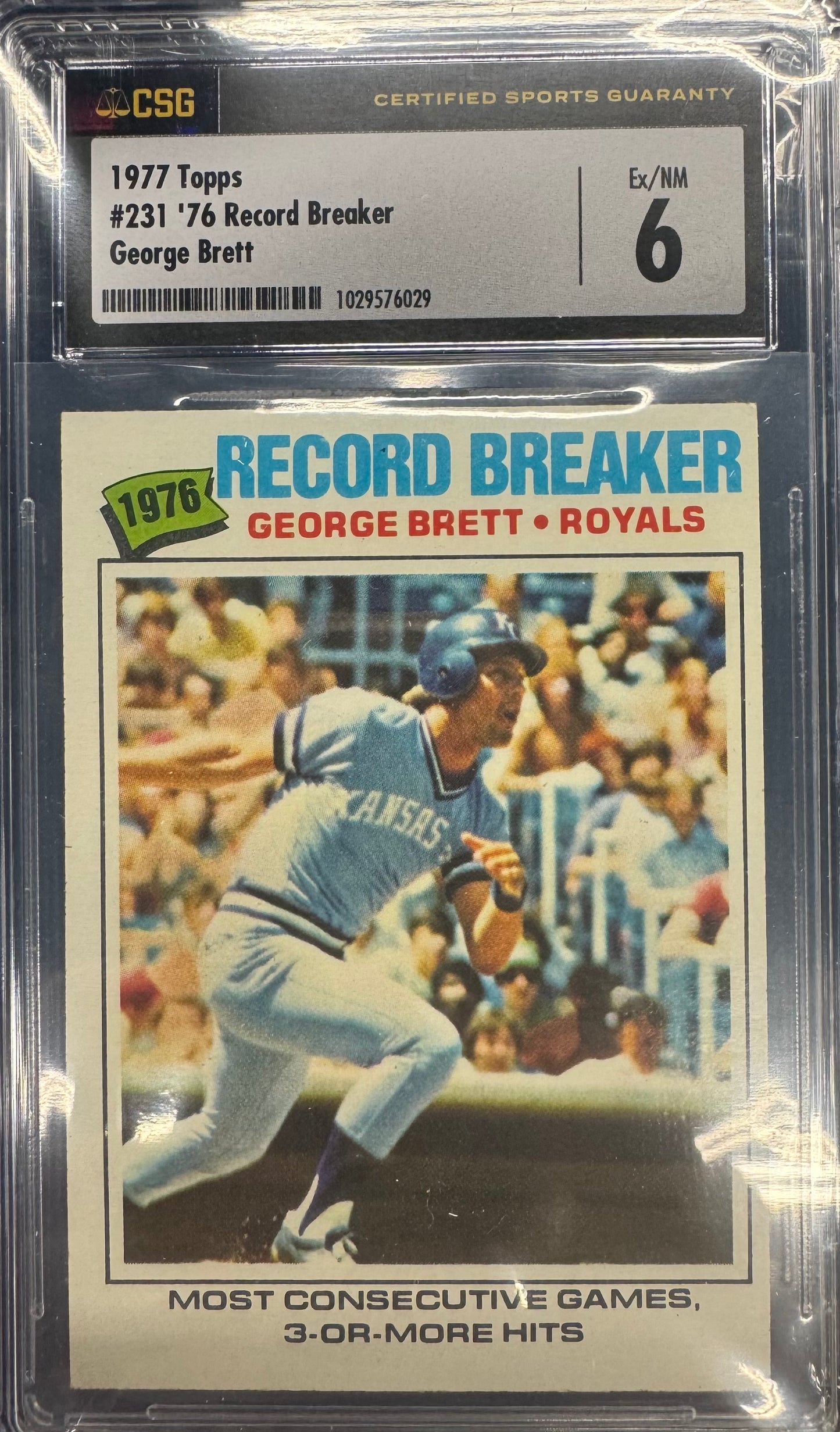 1977 Topps Record Breaker George Brett #231