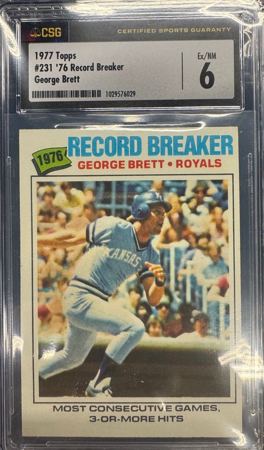 1977 Topps Record Breaker George Brett #231